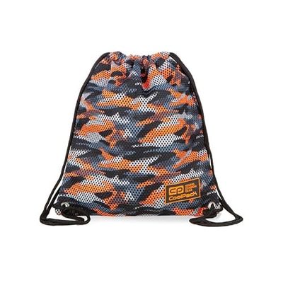 Coolpack Sprint Line Camo Mesh sporttas met trekkoord, uniseks, kinderen, eenheidsmaat, Meerkleurig, Eén maat