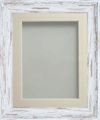 Frame Company Lynton Driftwood Photo Frame with Ivory V-Groove Mount, 6x4 for 5x3 inch, fitted with perspex