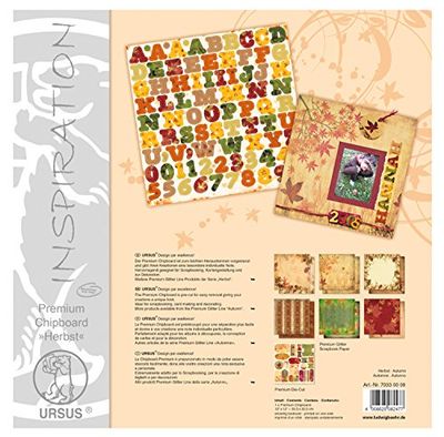 Ursus 70330009 - Premium Chipboard Herfst, ca. 30,5 x 30,5 cm