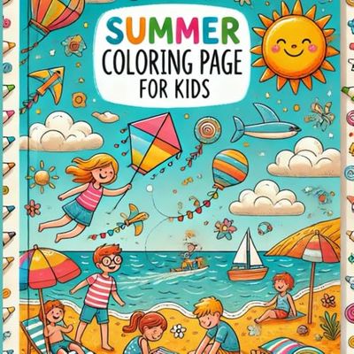 Summer Adventures Coloring Page For Kids: Fun and Engaging Summer-Themed Coloring Pages for Kids!