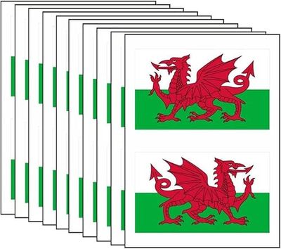 20 WALES VLAG Stickers Welsh Cymru voetbal wereldbeker auto decoratie stickers