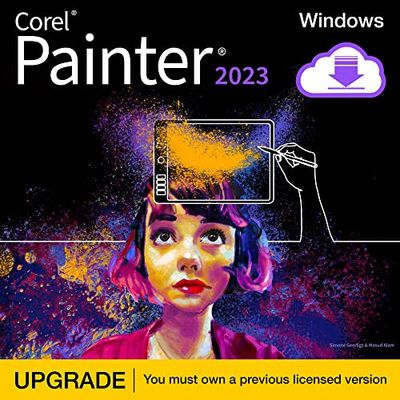 Corel Painter 2023 Upgrade | Digital Painting Software Illustration, Concept, Photo, and Fine Art | Licenza perpetua | 1 Dispositivo | PC Key Card