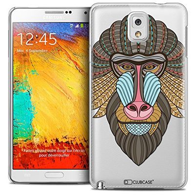 Caseink - fodral för Samsung Galaxy Note 3 [kristallHD kollektion sommar design babian - hårt - ultratunt - tryckt i Frankrike]