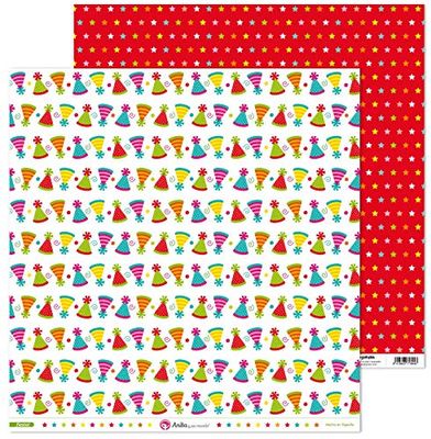 Anita & Zijn wereld scrapbooking-papier, 12 x 12 cm, 5 stuks