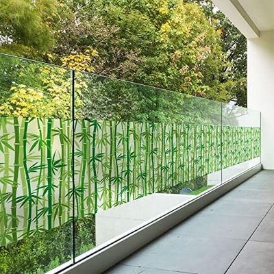 Ambiance Sticker Pellicola Adesiva Per Vetri Privacy - Bambù - Adesivo Per Schermi Privacy per Finestre e Porte Doccia | H40 x L200 cm