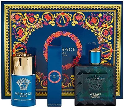Versace Eros Coffret cadeau 3 pièces Parfum 100 ml Déodorant Stick 75 ml Parfum 10 ml