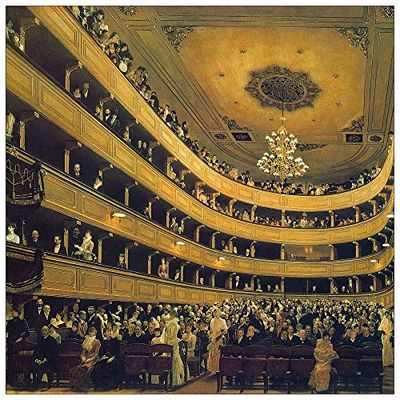 ArtPlaza Klimt Gustav – hall, dekorativ panel, trä, flerfärgad, 100 x 1,8 x 100 cm