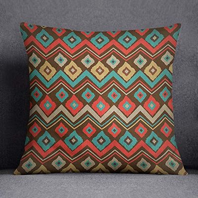 Bonamaison Funda de cojín, Cotton, Multicolor, 45X45