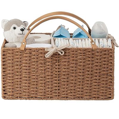 HBlife Organisateur de couches pour bébé avec compartiments Panier de rangement pour couches Cadeau de douche