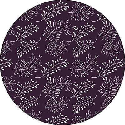 Bonateks, Alfombrilla Redonda Impresa Digital, Base Antideslizante, para Oficina y hogar, diámetro: 22 cm