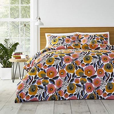MARIMEKKO Rosario Set Copripiumino, Cotone, Rosa, Doppia, Twin Duvet