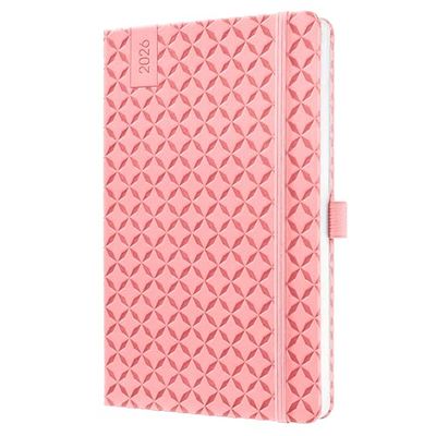 SIGEL J6111 Wochenkalender Jolie 2026, ca. A5, rosa: Agenda Jolie, Flair, Rose Pink, Hardcover
