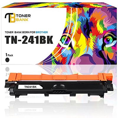 Toner Bank Cartouche de Toner Compatible TN241 TN241BK TN-241BK TN 241BK pour Brother MFC-9332CDW MFC-9142CDN MFC-9342CDW DCP-9033CDW Noir 2500 Pages