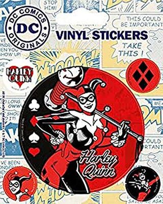 Pyramid International DC Originals (Harley Quinn) Vinyl Stickers, Paper, Multi-Colour, 10 x 12.5 x 1.3 cm