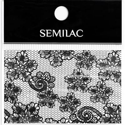 24 Semilac Transfer Tape Spets Svart