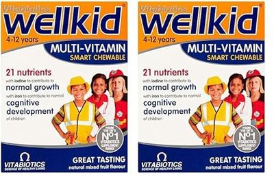 Vitabiotics Wellkid Multi-Vitamin Smart Chewable - 30 Tablets (Pack of 2)