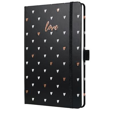 SIGEL J6335 Wochenkalender Jolie 2026, ca. A5, schwarz: Agenda Jolie, Beauty, Dark Love, Hardcover