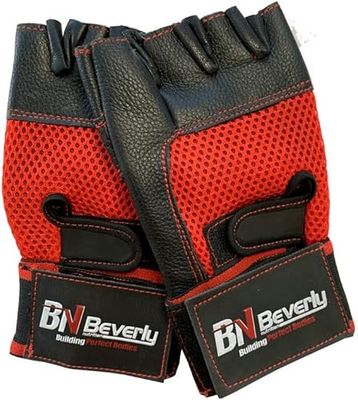 Beverly Nutrition Guante Entrenamiento Hombre Talla M, Rojo (Rojo)