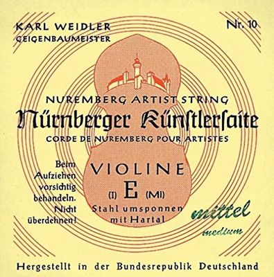 Nürnberger vioolsnaren kunstenaar touwkern E 1/2 10