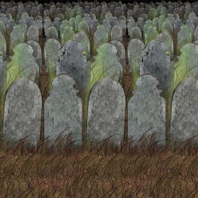 Beistle Graveyard Backdrop, Package of 1