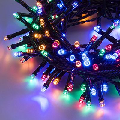 IMPORTEX Outdoor Mini Fairy Lights, 100 LED, Multi, 7 M