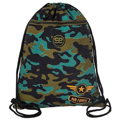 Coolpack Air Force Green, unisex barn sportväska, en storlek, Material: Polyester, Taille unique