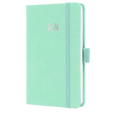 SIGEL J6408 Wochenkalender Jolie 2026, ca. A6, mintgrün: Agenda Jolie, Feel, Mighty Mint, Hardcover