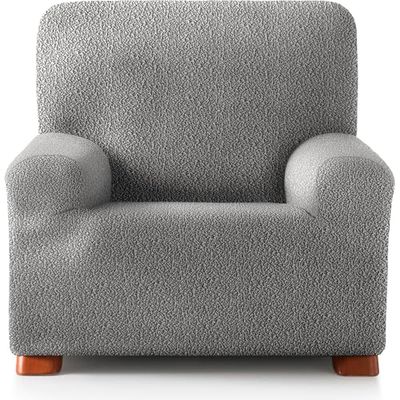 ECOMMERC3 | Funda Sofá 1 Plaza Bielástica Tejido Súper Elástico - Funda Sofá Gris Claro Transpirable y Ajustable con Espumas de Sujeción y Gomas
