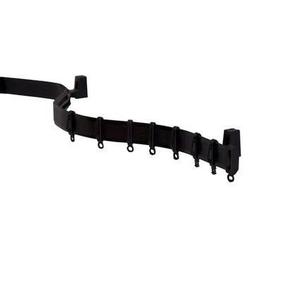 GARDINIA Set di binari per tende Flexline, binario per tende, 350 cm, plastica, nero
