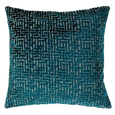 Paoletti Delphi - Cojín Relleno de poliéster, 45 x 45 cm, Color Verde Azulado