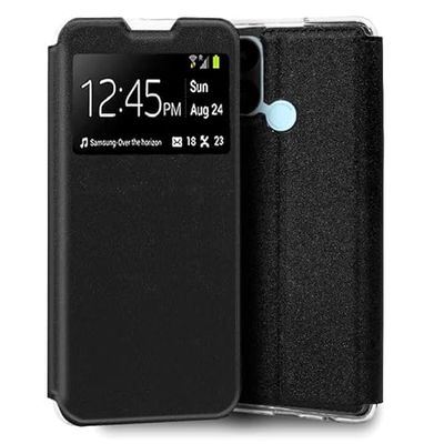 Cool Flip Cover voor Xiaomi Redmi A1 Plus, glad, zwart