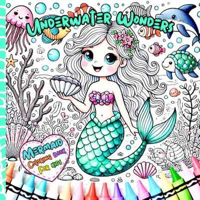 Underwater Wonders: A Journey Through the Ocean - A Creative & Fun Coloring Book for Kids Ages 4+