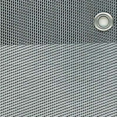 Tenax Texstyle Double 1,00x5 m Gris, Filet Occultant Brise-Vue en Textilène avec Oeillets, Décoration et Occultation Design pour Jardins, Terrasses, Clôtures et Portails