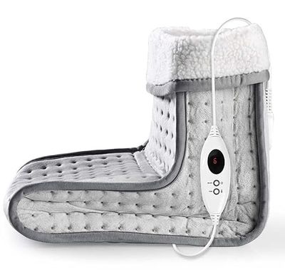 Calientapiés eléctrico suave 100W, ideal para mantener los pies calientes en invierno y proporcionar comodidad en el hogar.