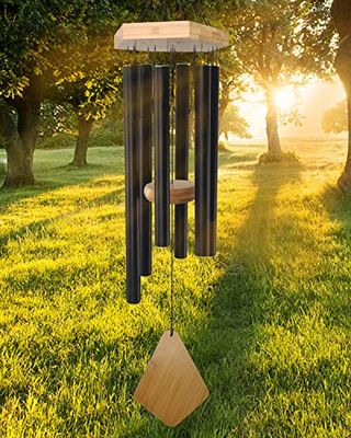 Campanas de Viento para Exteriores, Tono Profundo, 30 Pulgadas, campanillas de Viento para Exteriores, campanillas de Viento conmemorativas con Gancho, día de la Madre/inauguración de la casa, Patio,