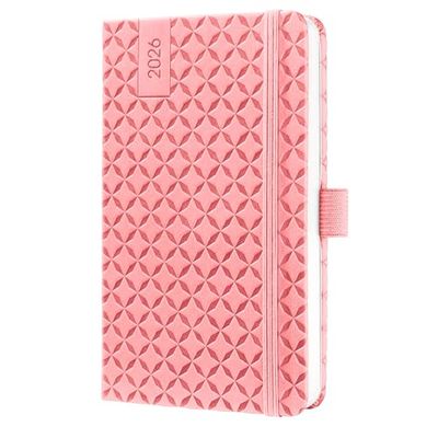 SIGEL J6110 Wochenkalender Jolie 2026, ca. A6, rosa: Agenda Jolie, Flair, Rose Pink, Hardcover