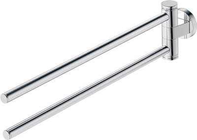 Duravit D-Code móvil toallero 445 mm doble, cromo, 99221