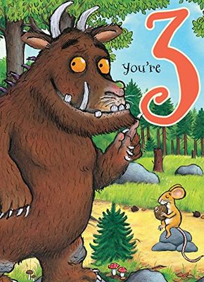 The Gruffalo GR008 "3e" verjaardagskaart