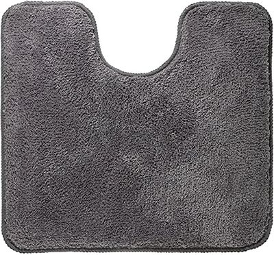 Sealskin Angora Alfombra para inodoro 55x60 cm Poliéster Gris oscuro