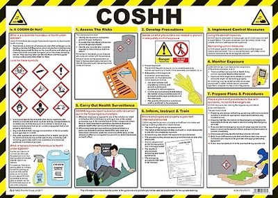 Safety First Aid Group A704T Coshh Awareness Poster, 59 x 42 cm