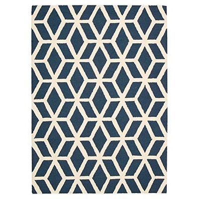 Nourison LIN01 Linear tapijt, blauw/ivoorkleurig, 2,29 m x 0,69 m