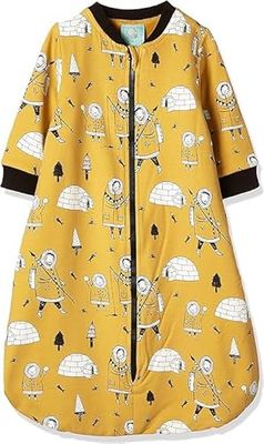 IGI Natur Babybekleidung Unisex baby omkeerbare slaapzak peuters pyjama's, geel, 0-6 maanden (68-74 cm), geel, 0-6 Monate (68-74 cm)