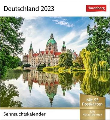 Germany Longing Calendar 2023: Weekly Calendar with 53 Postcards