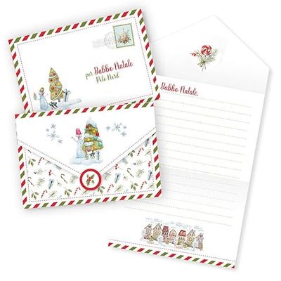 LINA OFFICINE GRAFICHE CREATIVE Letrero para Papá Noel muñeco de nieve con árbol