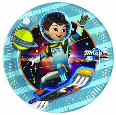 Unique Party 72266 – 23 cm Miles från Tomorrowland festplattor, paket med 8