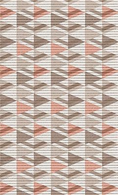 d-c-fix Zachte schuimmat Comfort Modern Triangles - Antislipmat antislip - ook geschikt voor buiten - voor badkamer, keuken, tuin, balkon - Badmat wasbaar outdoor mat tapijt 65 cm x 2 m
