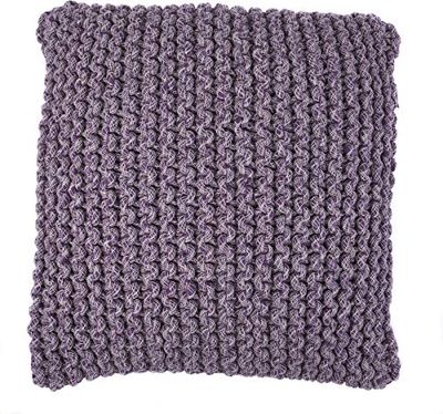 Mood collection Dominque Print Standard-Cojín (45 x 45 cm), Poliéster, Morado/Pebble, Talla única