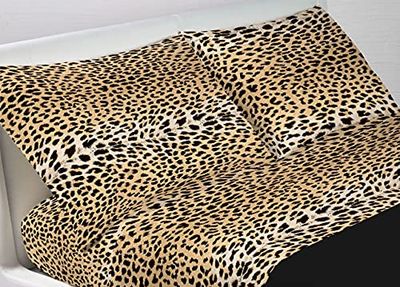 BIANCHERIAWEB Beddengoedset voor Frans bed, bedlaken 140 x 200 cm + 25 cm, elastische hoeken, laken 200 x 300 cm, 2 kussenslopen met knopen aan de zijkant 50 x 80 cm, 100% katoen, gemaakt in Italië,