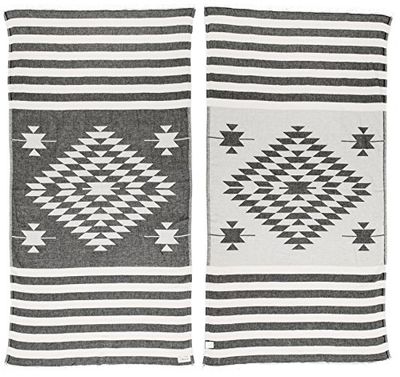 Bersuse 100% Cotton - Carmen Turkish Towel - Black