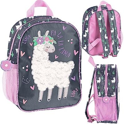 PASO Lama Sac à dos maternelle, Graphite rose, M